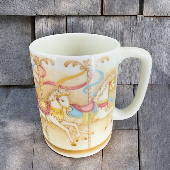 Otagiri Other - Otagiri Carousel Horse Coffee Mug Cup Ceramic Porcelain Made In Japan Vintage